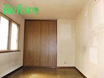 リフォーム工事をする前の部屋の写真