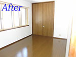 リフォーム工事完了後の部屋の写真